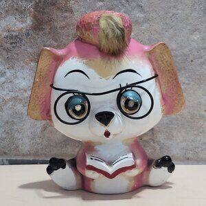Vintage Lenticular Dog Figurine Made in Japan